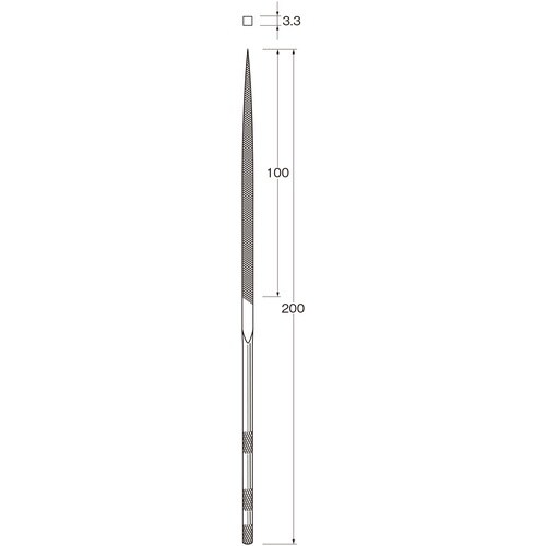 リューター 精密ヤスリ 荒目(角)