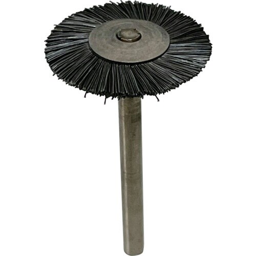 リューター 軸付ホイール型ブラシ軸径(mm):3毛