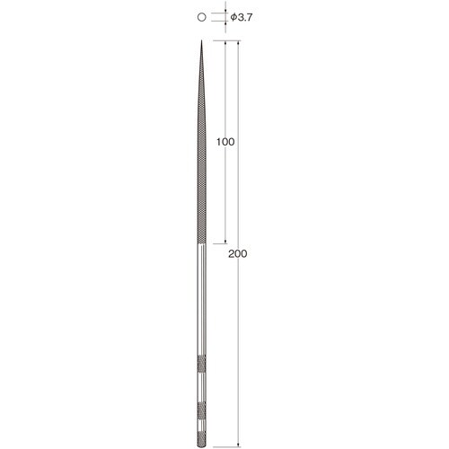 リューター 精密ヤスリ 荒目(丸)