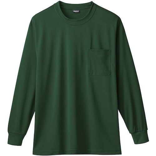 桑和 50384 長袖Tシャツ(胸ポケット付き)