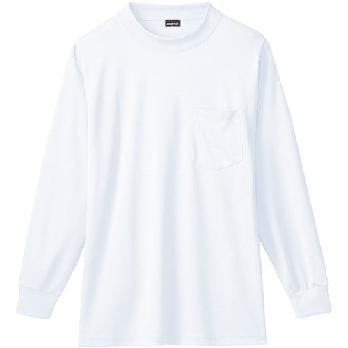 桑和 50388 長袖ローネックシャツ(胸ポケット