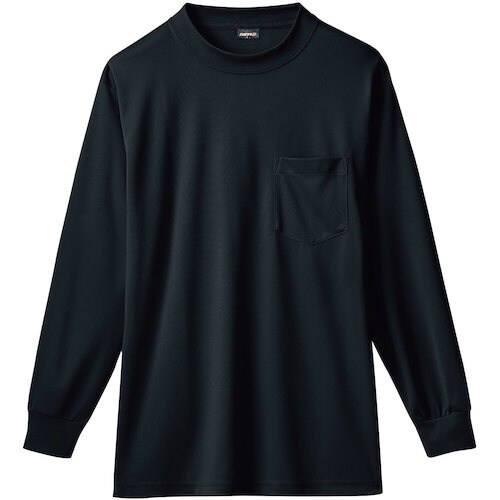 桑和 50388 長袖ローネックシャツ(胸ポケット