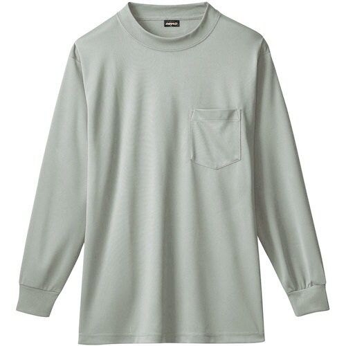 桑和 50388 長袖ローネックシャツ(胸ポケット