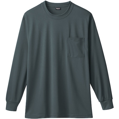 桑和 50384 長袖Tシャツ(胸ポケット付き)