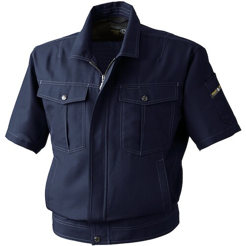 桑和 971 半袖ブルゾン ネイビー LL