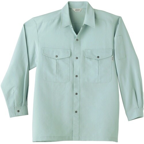 桑和 VA955 長袖シャツ モスグリーン 4L
