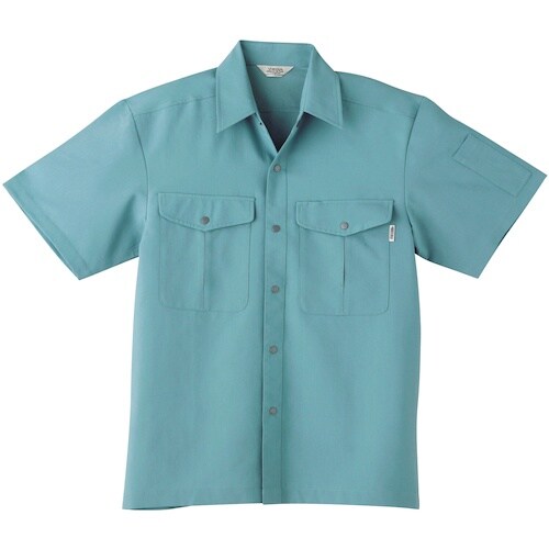 桑和 VA957 半袖シャツ ケンブリッヂブルー