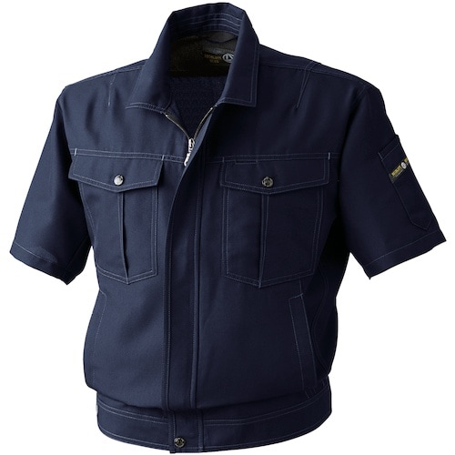 桑和 971 半袖ブルゾン ネイビー L