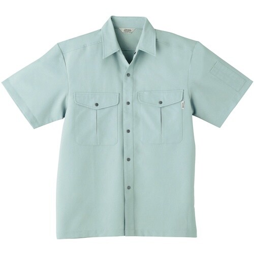 桑和 VA957 半袖シャツ モスグリーン M