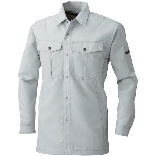 桑和 975 長袖シャツ グレー LL