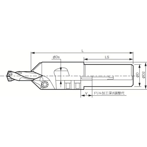 京セラ マジックドリルDRC用面取りアタッチメント