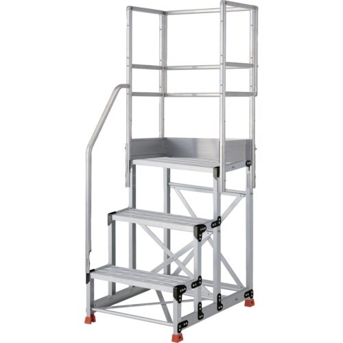 TRUSCO アルミ製作業用踏台 グレーチングタイ