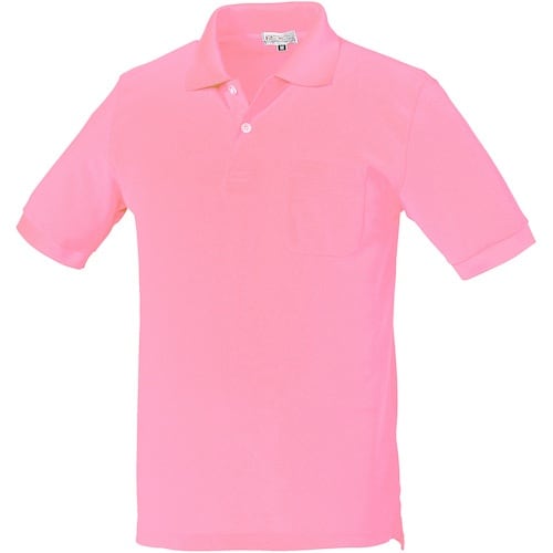 クロダルマ 半袖ポロシャツ(脇スリット) ピンク