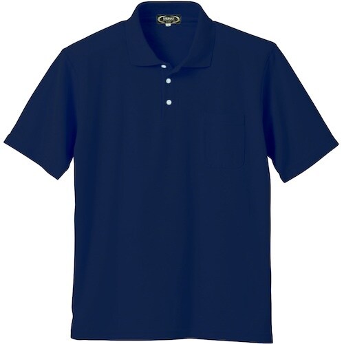 クロダルマ 半袖ポロシャツ ネイビー LL