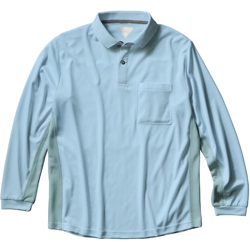 クロダルマ 長袖ポロシャツ サックス 3L