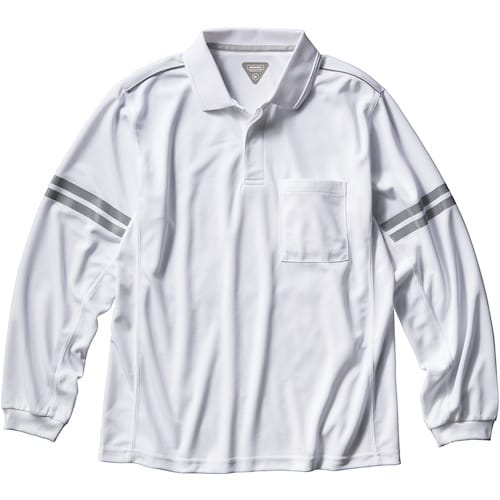 クロダルマ 長袖ポロシャツ ホワイト L