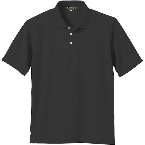 クロダルマ 半袖ポロシャツ ブラック EL