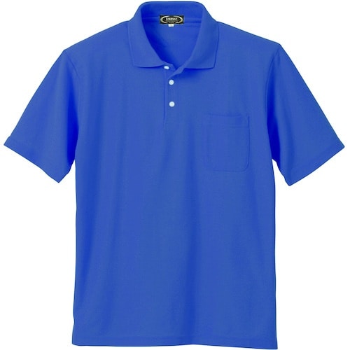 クロダルマ 半袖ポロシャツ ブルー L