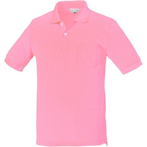 クロダルマ 半袖ポロシャツ(脇スリット) ピンク