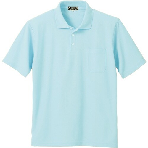 クロダルマ 半袖ポロシャツ サックス 5L