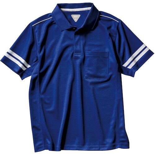 クロダルマ 半袖ポロシャツ ブルー S