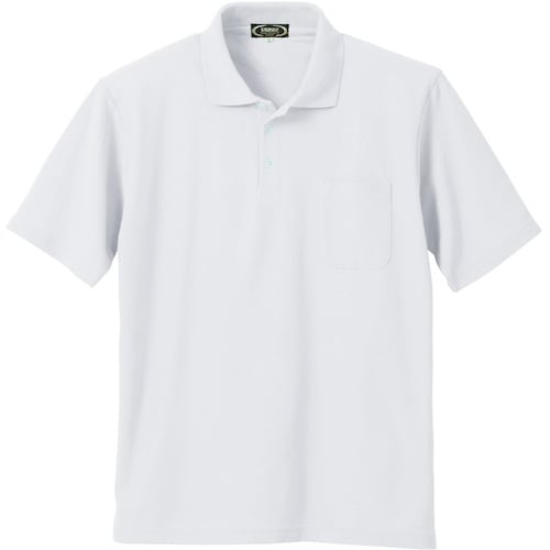 クロダルマ 半袖ポロシャツ ホワイト L