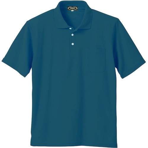 クロダルマ 半袖ポロシャツ タ−コイズ LL