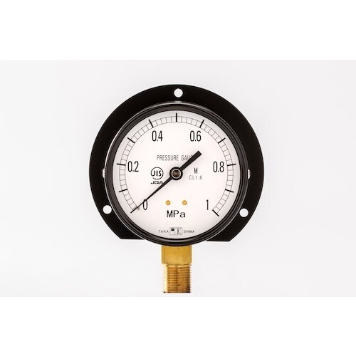 高島 一般蒸気用圧力計(B枠立型・φ75)圧力レン