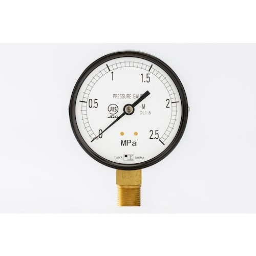 高島 一般蒸気用真空計(A枠立型・φ75)圧力レン