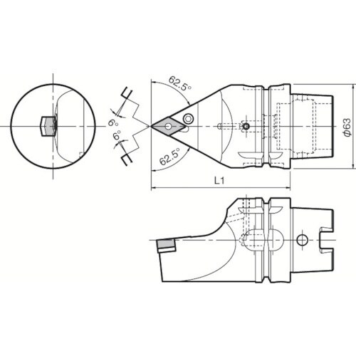 京セラ 複合加工機用旋削工具 外径・倣い加工用ホル