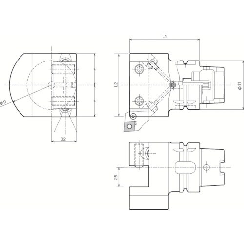京セラ ツーリング機器 外径・端面加工角シャンク取