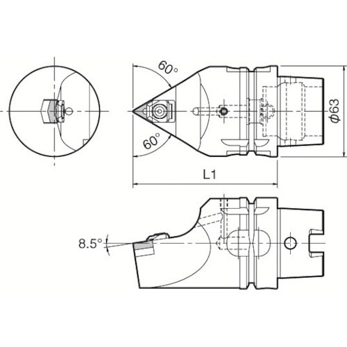 京セラ 複合加工機用旋削工具 外径加工用ホルダ W