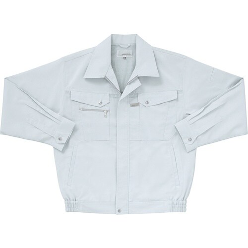 クロダルマ 長袖ジャンパー シルバーグレー 5L