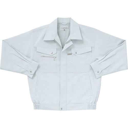 クロダルマ 長袖ジャンパー シルバーグレー 3L