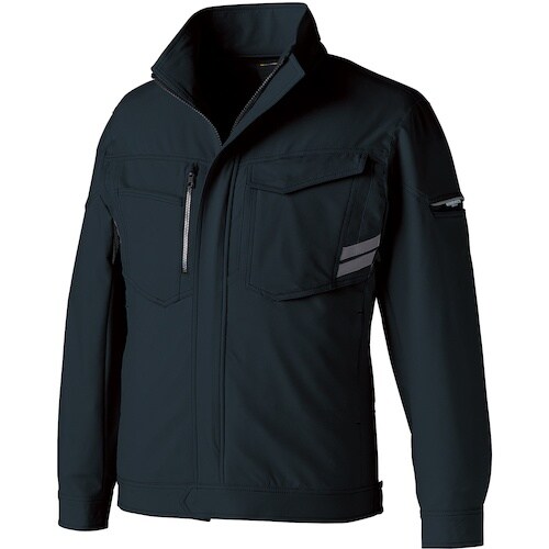 クロダルマ 長袖ジャンパー ブラック 4L