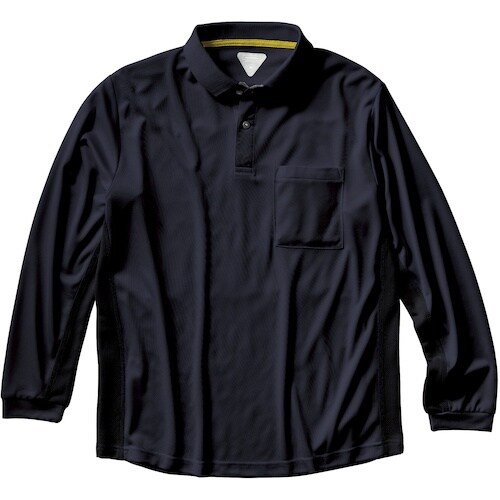 クロダルマ 長袖ポロシャツ ネイビー 3L