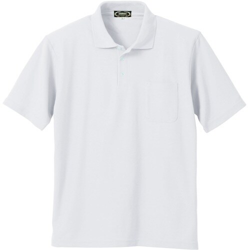 クロダルマ 半袖ポロシャツ ホワイト M