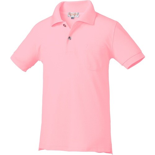 クロダルマ 子供用半袖ポロシャツ(脇スリット) ピ