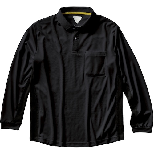 クロダルマ 長袖ポロシャツ ブラック 3L