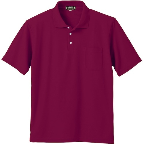 クロダルマ 半袖ポロシャツ ワイン EL