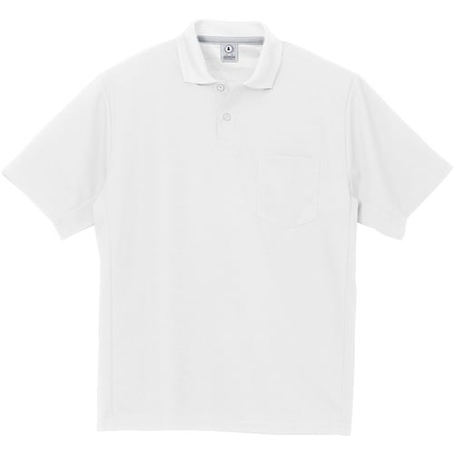 クロダルマ 半袖ポロシャツ ホワイト 8L