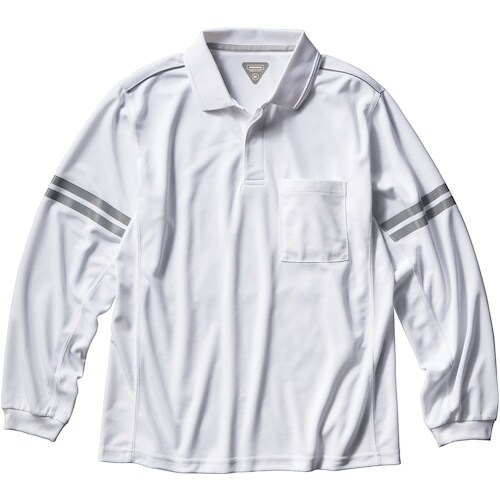 クロダルマ 長袖ポロシャツ ホワイト M