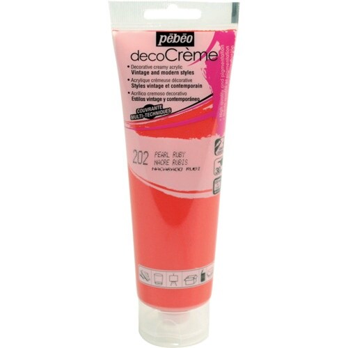 Pebeo デコクリーム 120ml パール色 ル