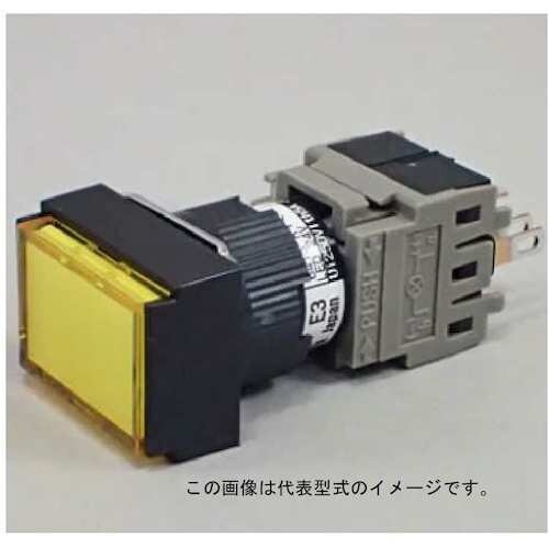 富士電機 コマンドスイッチφ16長角平形照光押しボ