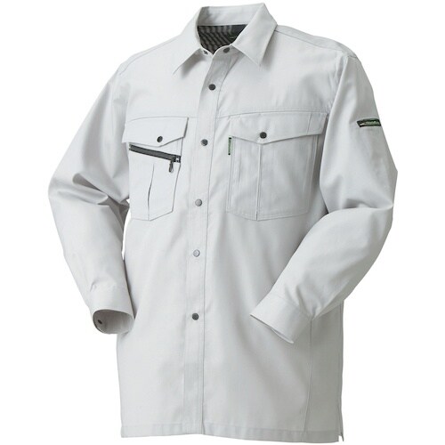 クロダルマ 長袖シャツ(脇スリット) シルバー L