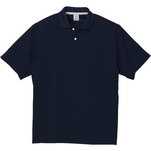 クロダルマ 半袖ポロシャツ ネイビー L