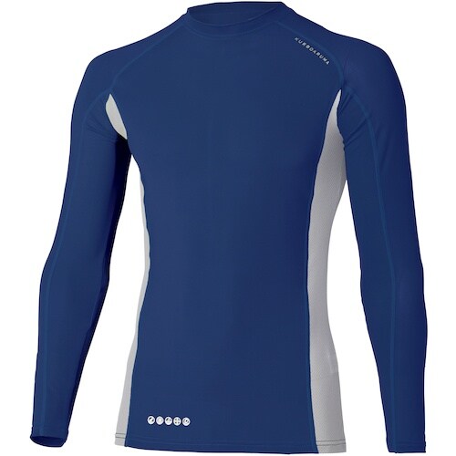 クロダルマ 長袖アンダーレイヤー ネイビー SS