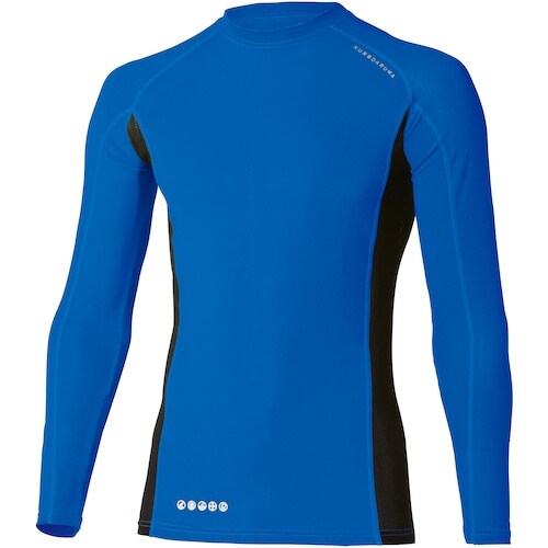 クロダルマ 長袖アンダーレイヤー ブルー LL
