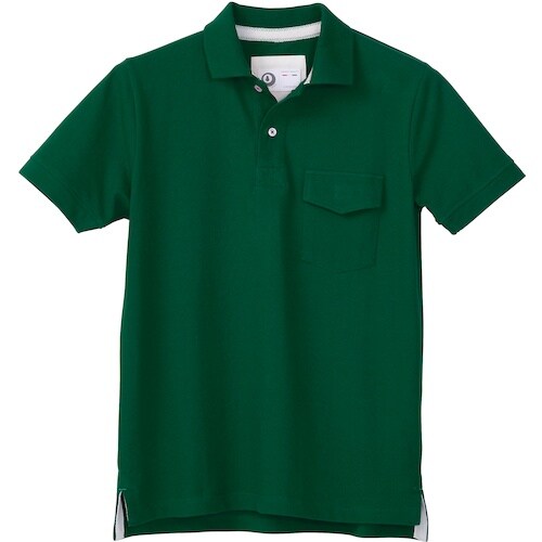 クロダルマ 半袖ポロシャツ(脇スリット) グリーン