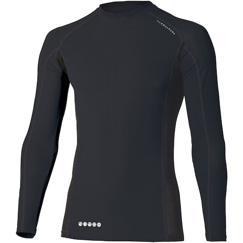 クロダルマ 長袖アンダーレイヤー ブラック LL